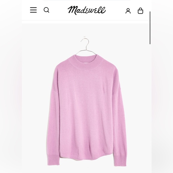 Madewell Sweaters - Madewell Lilac Mock Neck Sweater Size M